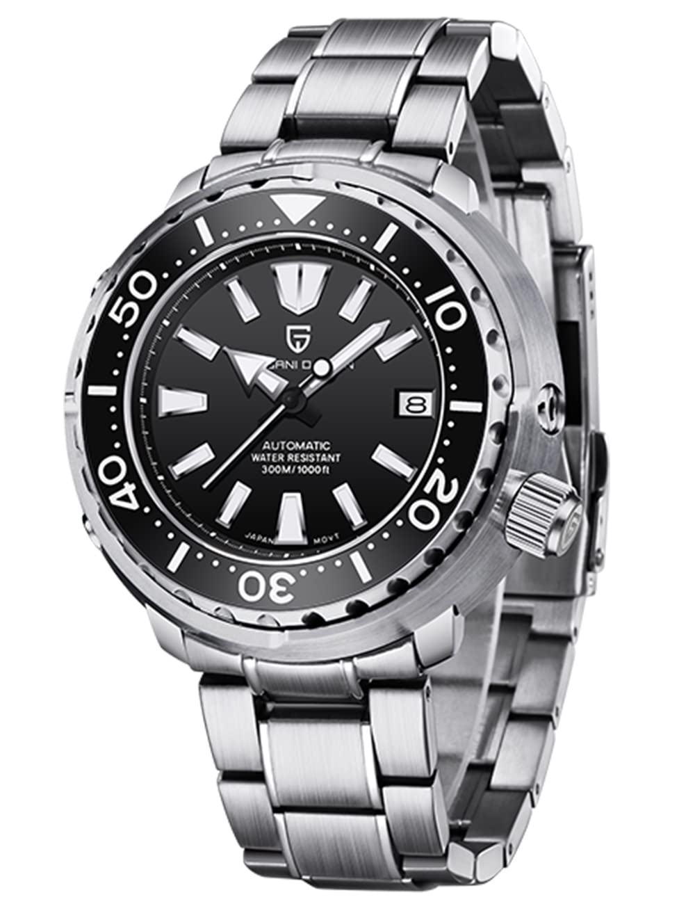 Pagani Men's Automatic Diving Watch 300ATM Waterproof Luminous - for Sports & Fashion