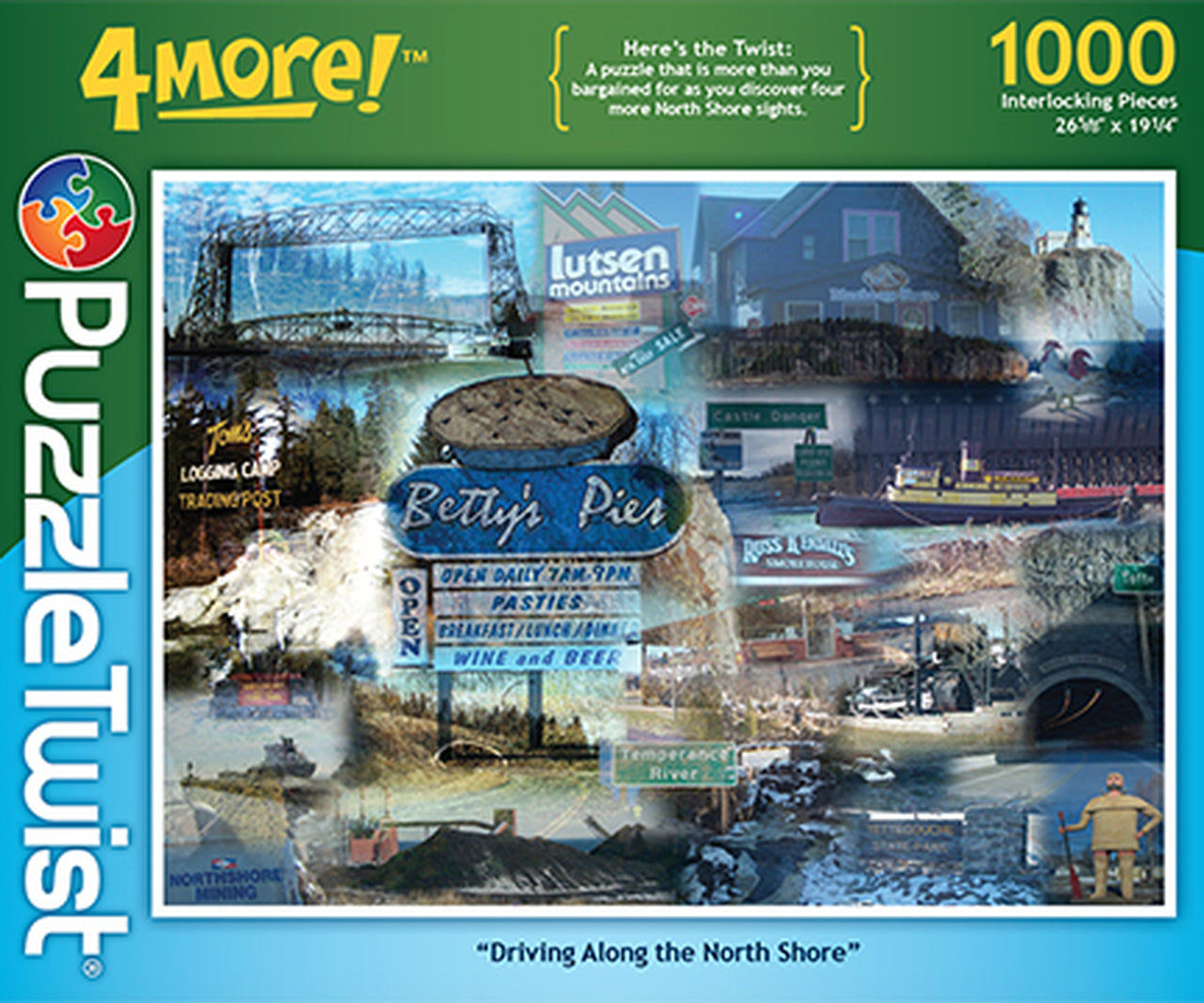 North Shore Scenic Drive 1000-Piece Jigsaw Puzzle - Perfect for Relaxation & Family Bonding