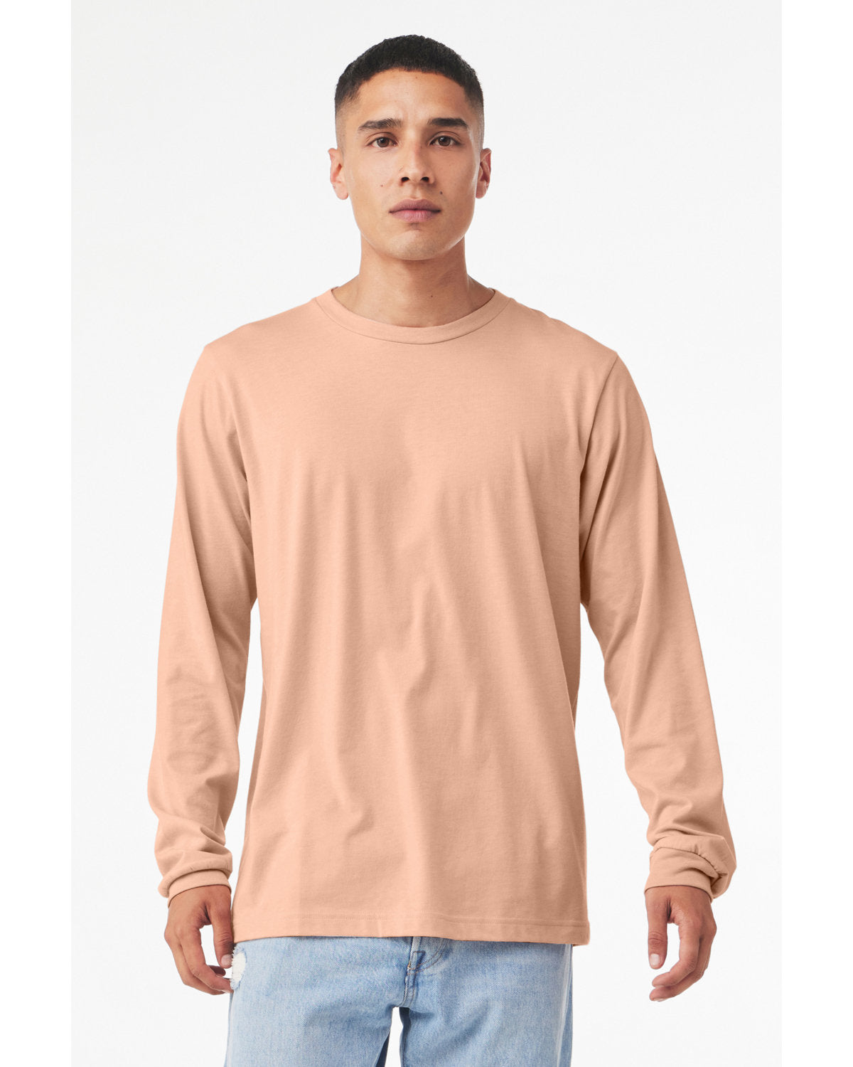 Bella + Canvas 3501CVC Unisex CVC Jersey Long Sleeve T-Shirt - Soft Cotton Blend Crewneck Tee for Men & Women - Perfect for Casual Wear, Layering & Workout