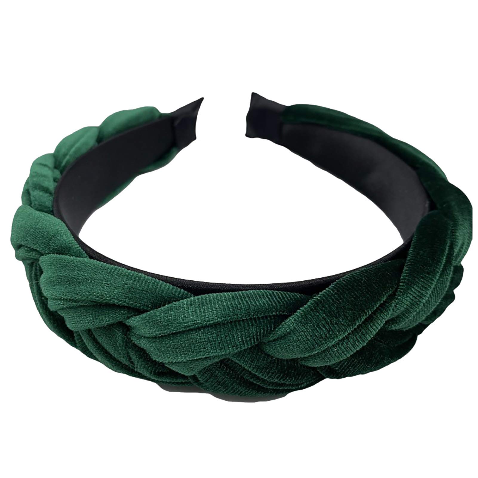 IKAXIYO Women's Fashion Wide Headbands - Twist Knot Hair Hoop Headband Hair Accessories (Green) - Perfect for Workouts, Yoga, and Everyday Styling