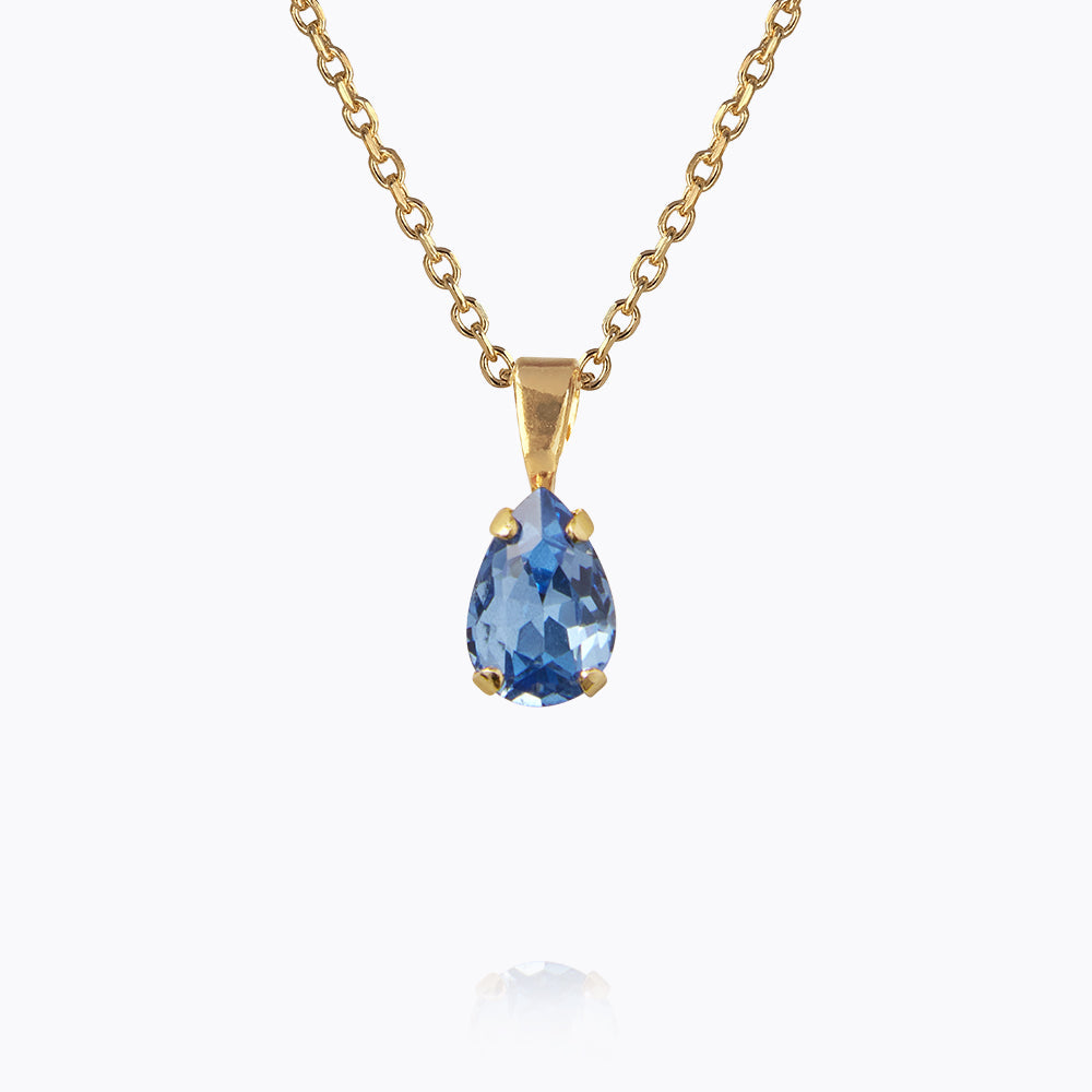 Elegant Petite Drop Necklace with Genuine Lapis Lazuli Stone - Perfect for Everyday Wear, Date Nights & Special Occasions