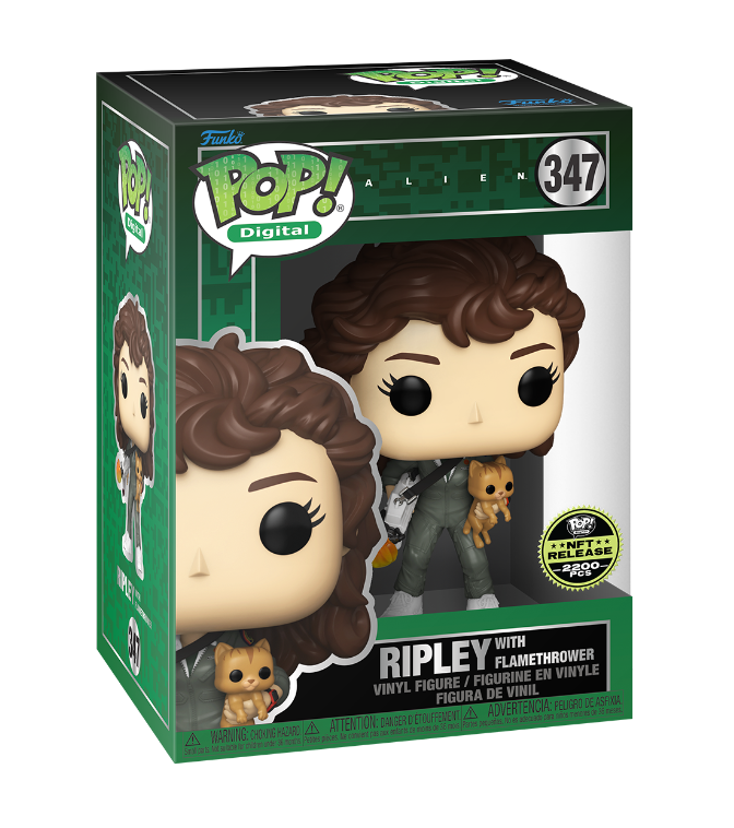 Alien Ripley with Flamethrower NFT Redemption 2200-Piece Limited Edition Funko Pop! Collectible Vinyl Figure - Perfect for Sci-Fi Fans, Movie Collectors & NFT Enthusiasts