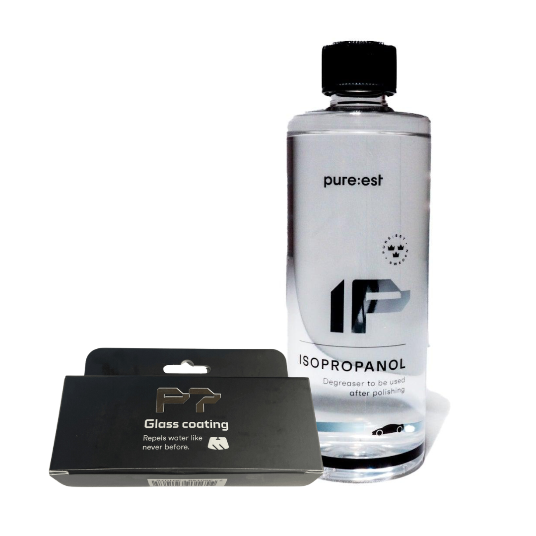 PURE:EST P7 & IP Glass Coating Kit - Ultimate Car Glass Protection & Prep System for Long-Lasting Shine & Water Repellency | Perfect for Auto Detailing & Windshield Maintenance