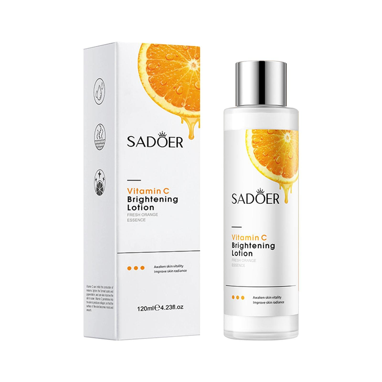 Yatlouba Vitamin C Hydrating Toner for Face & Body - 4 Oz Brightening Skincare Lotion for Oily Skin | Moisturizing, Hydration & Glow Boost | Perfect for Daily Skincare Routine & Post-Workout Refreshment
