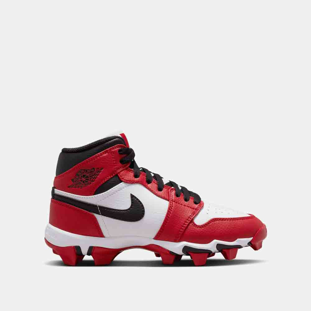 Nike Kids' Jordan 1 Mid Football Cleats - Youth Soccer Shoes with Traction & Support for Boys & Girls - Perfect for Field Play, Training & Matches
