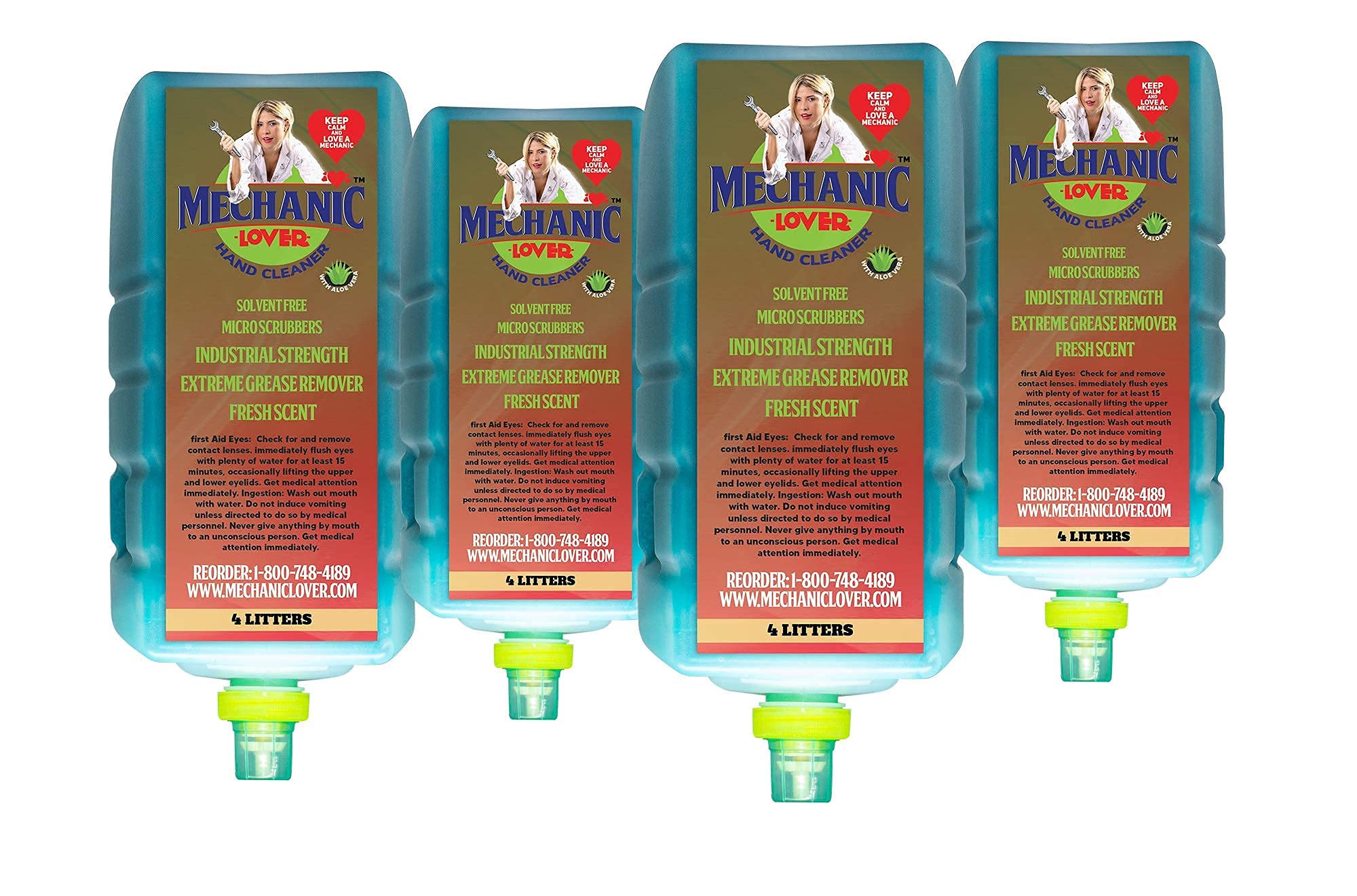 Premium Industrial Hand Cleaner for Mechanics - 4 Gallon Refill (No Dispenser) | Heavy-Duty Grease & Oil Removal | Ideal for Auto Shops, Construction Sites & Industrial Use