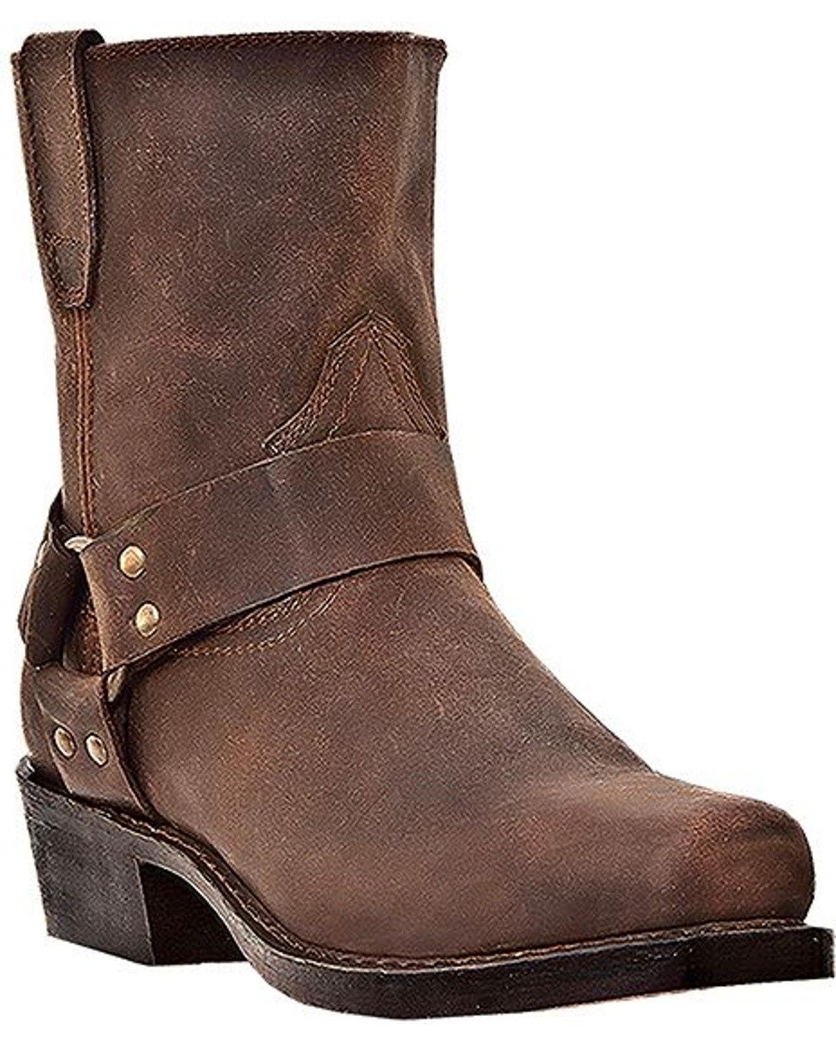 Men's Rev Up Motorcycle Boots - Gaucho Style Leather Riding Boots US Size 11.5 | Durable & Comfortable for Cruiser, Harley, and Long Distance Motorcycle Rides