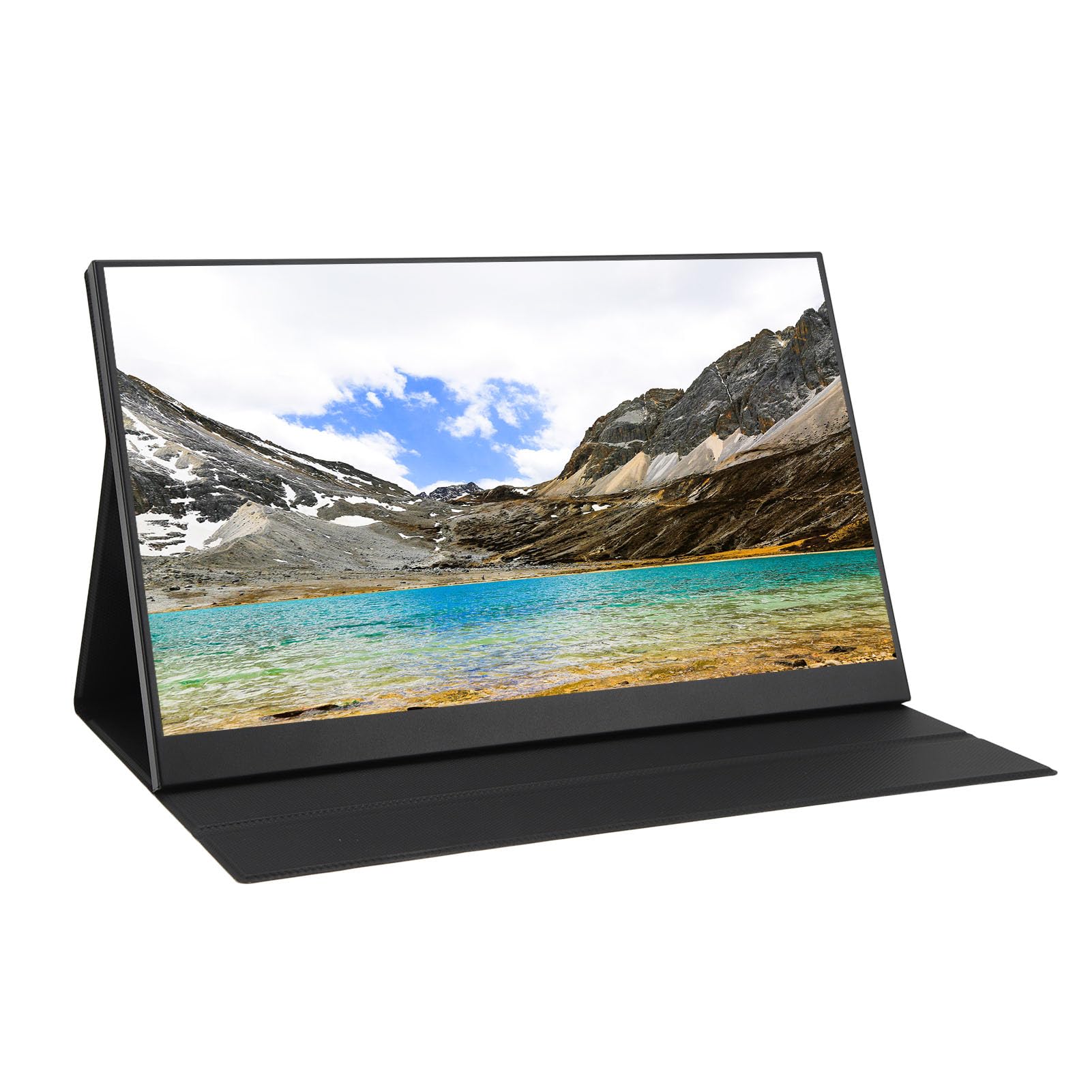 Plyisty 17.3 Inch Portable Monitor - 2.5K 165Hz Full HD Computer Display with PD Charging & Data Transmission - External Screen for Laptop, PC, PS4 Gaming, Office Work & Travel Use