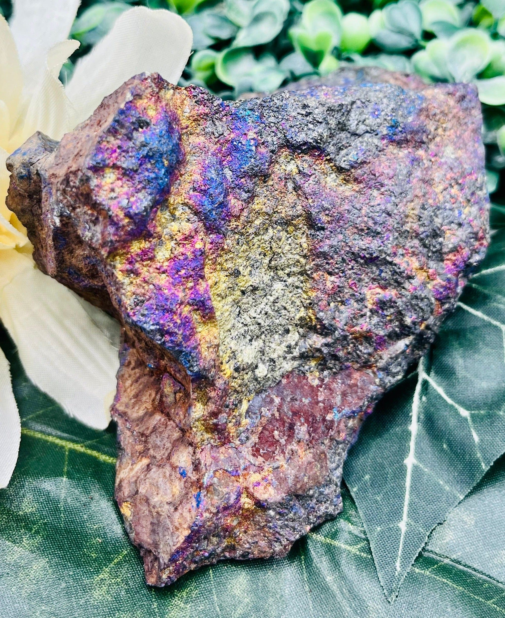 Natural Chalcopyrite Crystal Specimen - Raw Copper Ore Mineral for Collectors, Healing, and Decor | Perfect for Rockhounding, Geology Study, and Home Display