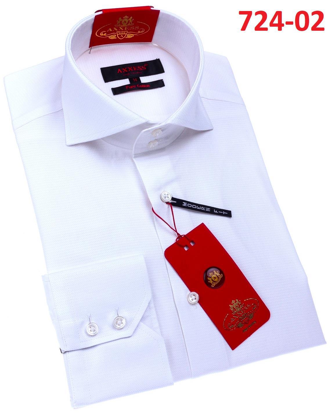 Axxess Modern Fit Shirt 724 02 - Premium Slim Fit Dress Shirt for Men | Business, Office & Formal Occasions