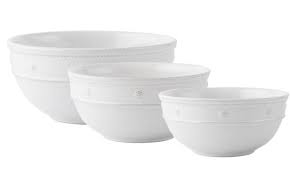 Juliska Berry & Thread Nesting Serving Bowl Set of 3 - Elegant Handcrafted Ceramic Bowls for Entertaining, Salad, Soup, or Dessert - Perfect for Dinner Parties, Holidays & Family Gatherings