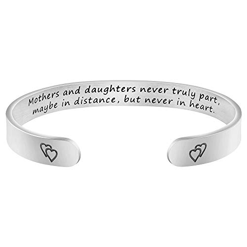 JoycuFF Inspirational Bracelets for Women - Funny Sister Jewelry Gifts, Mantra Cuff Bangle - Perfect for Birthday, Anniversary & Sisterhood Celebrations