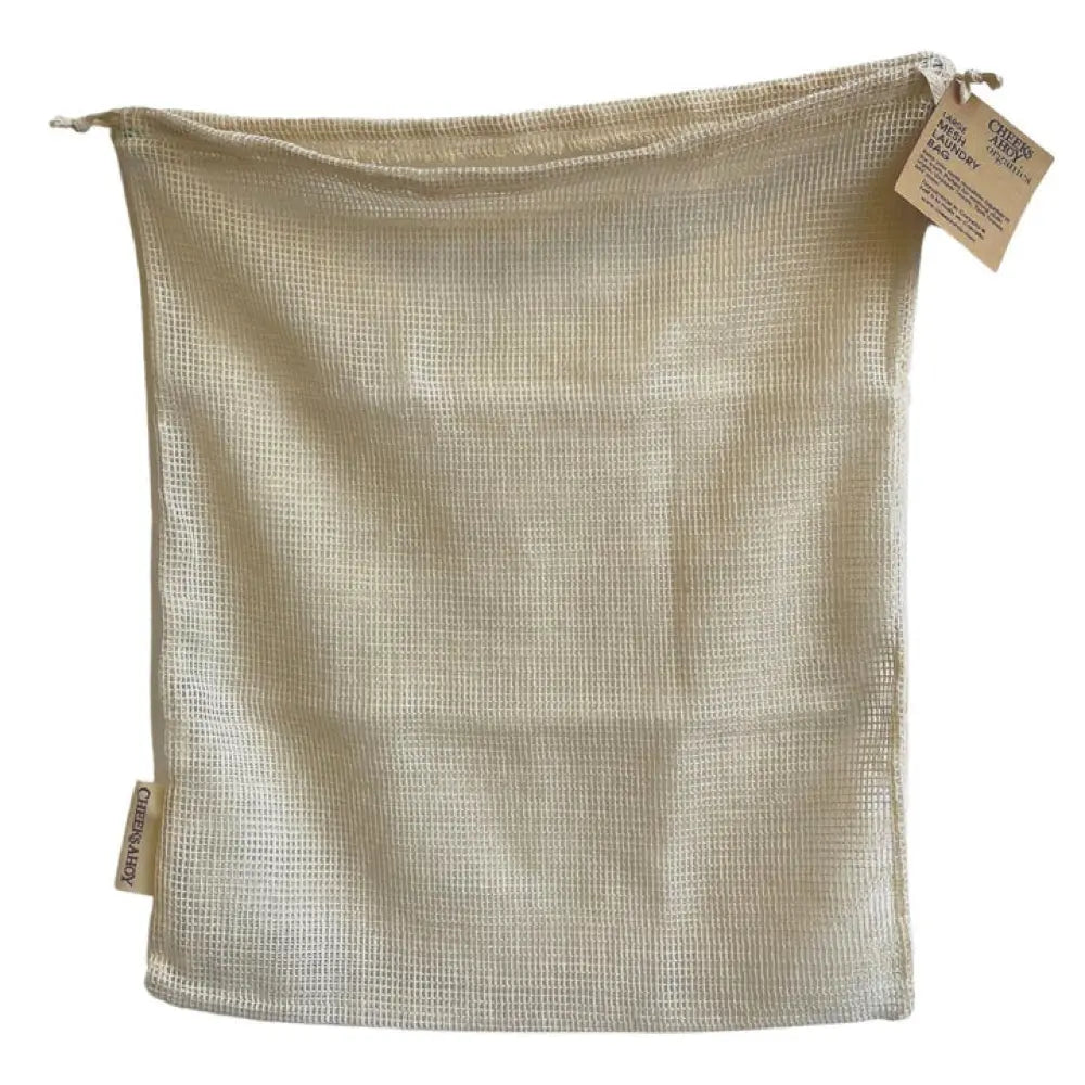 Cheeks Ahoy Extra Large Mesh Laundry Bag - Durable Wash Bags for Delicates, Bras & Sweaters - Perfect for Travel, College Dorm & Gym (XXL Size)