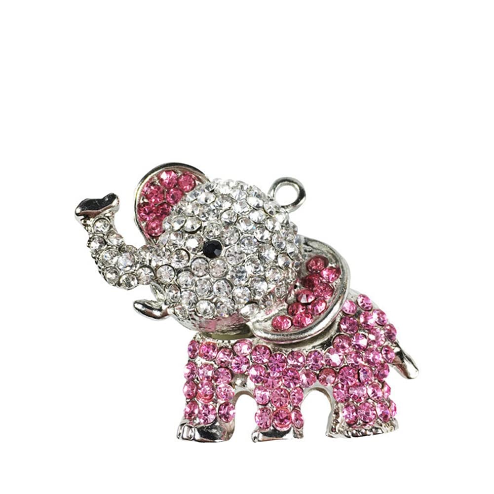 Zcargel Rhinestone Elephant Car Perfume Clip - Bling Bling Car Vent Diffuser with Aromatherapy - Elegant Auto Interior Decor for Women - Perfect for Commuting, Road Trips & Office Use