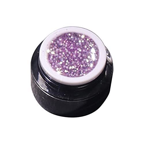 6 Colors Gel Nail Polish Set with Glitter & White Polish - Salon Quality UV/LED Nail Art Kit for Women (5ml) - Perfect for Manicures, Home Nail Care & Party Looks