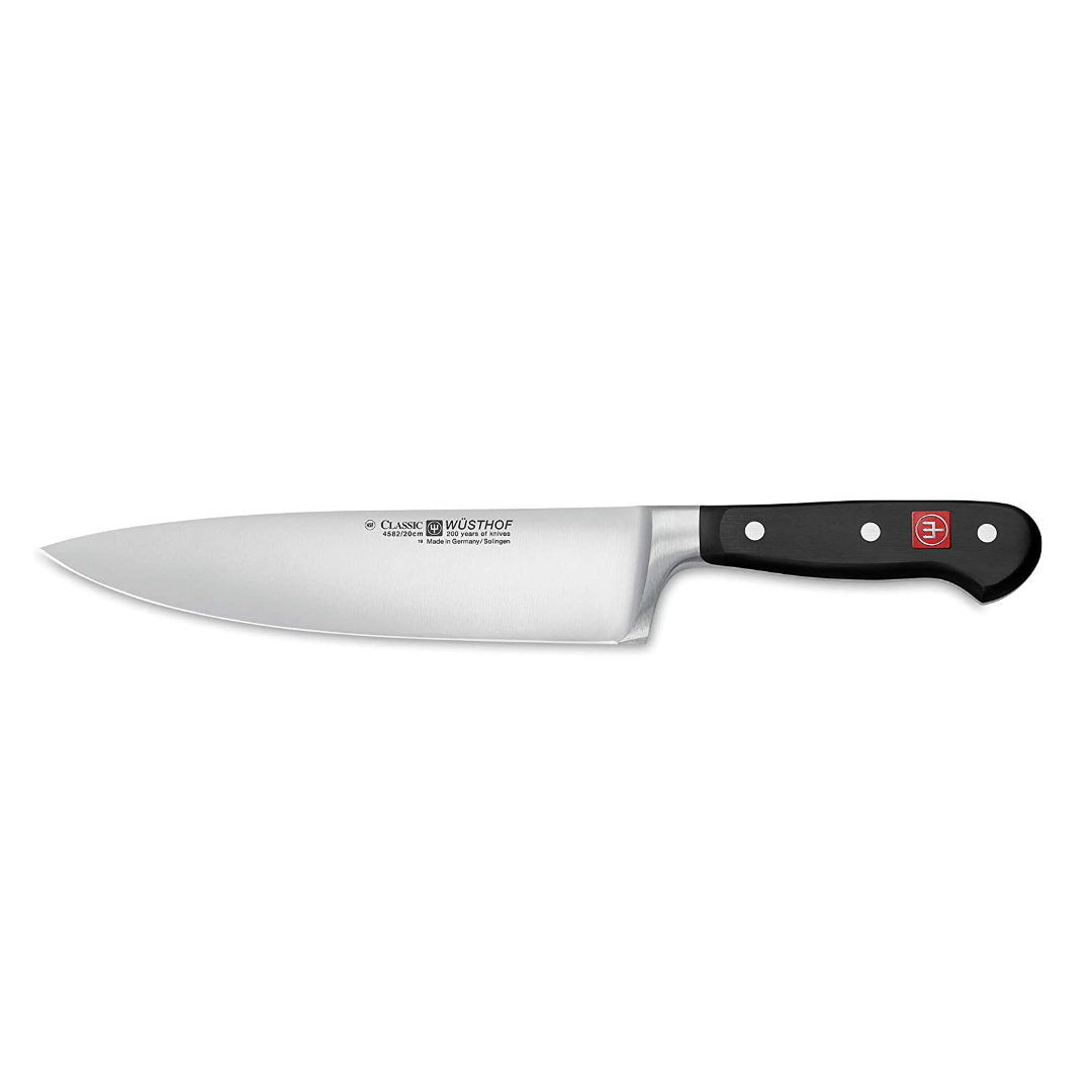 Wusthof Classic 8-Inch Chef's Knife - High Carbon Stainless Steel Kitchen Knife for Professional Chefs & Home Cooking - Perfect for Chopping, Slicing, and Dicing Vegetables, Meat, and Herbs