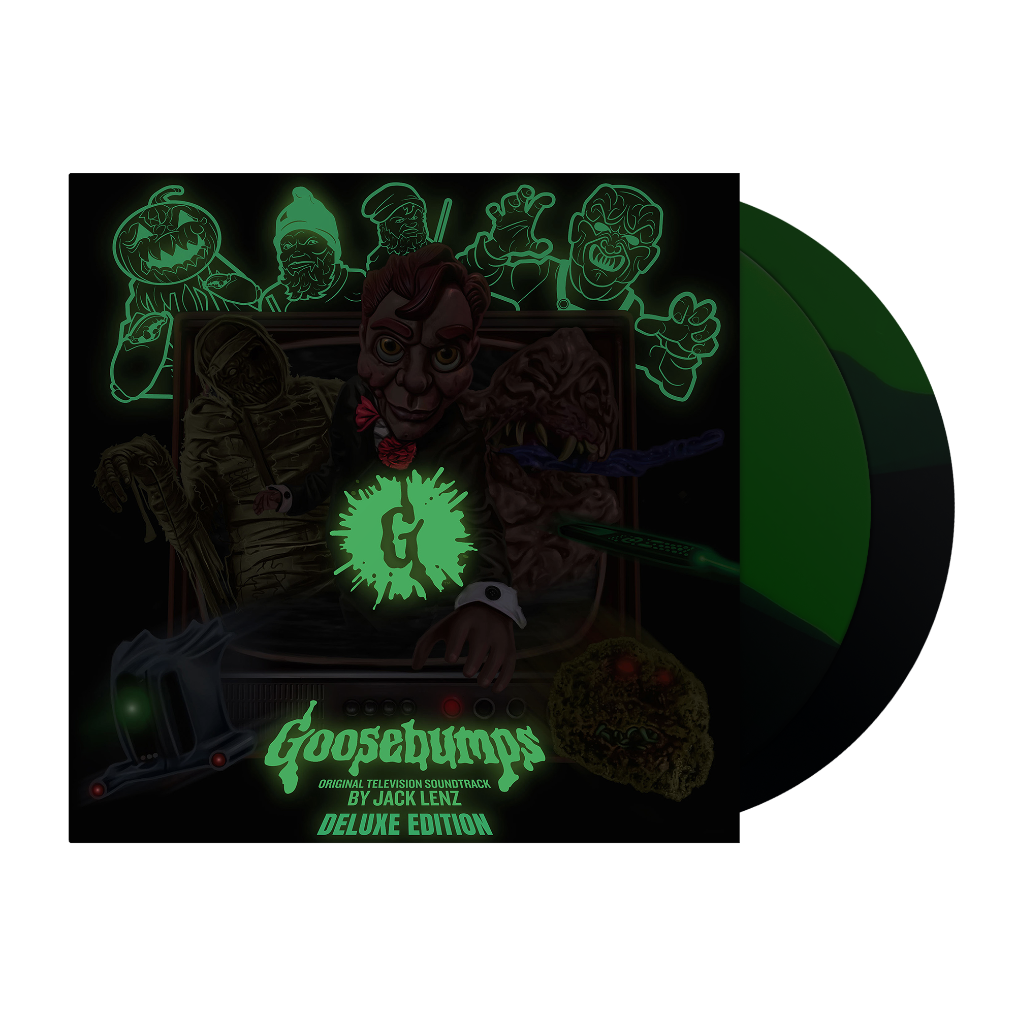 Goosebumps Original TV Soundtrack Deluxe Edition 2XLP Vinyl Record - Perfect for Horror Fans & 90s Nostalgia Collectors