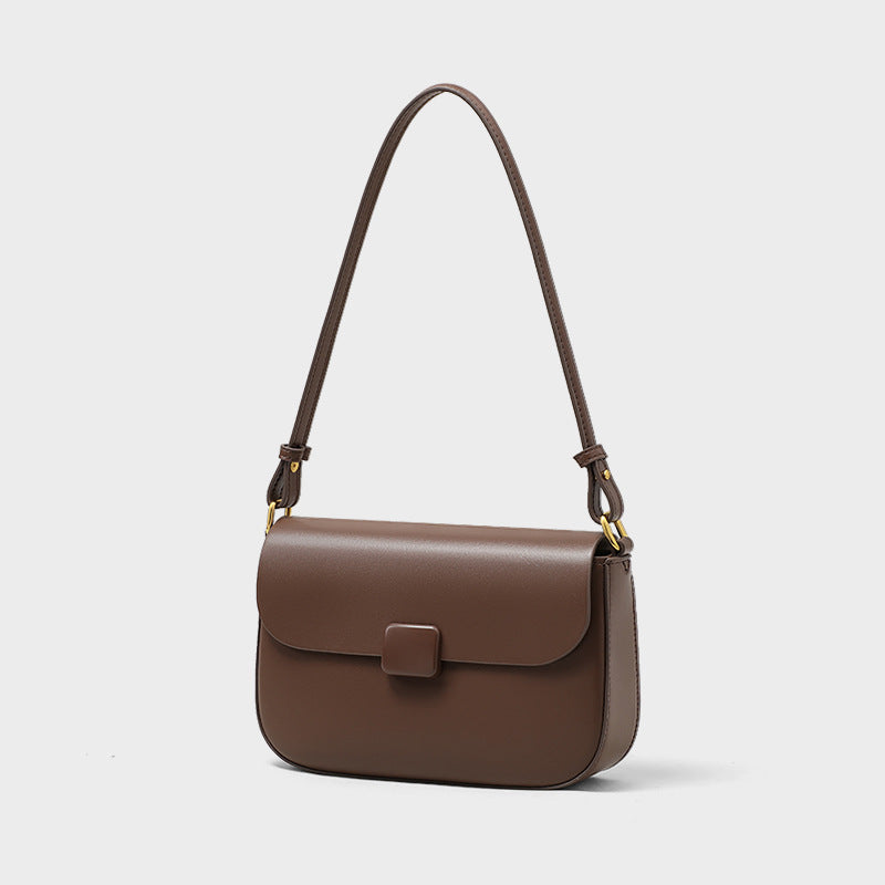 Genuine Leather Underarm Shoulder Bag - Women's Tote Crossbody Purse for Work, Travel & Everyday Use