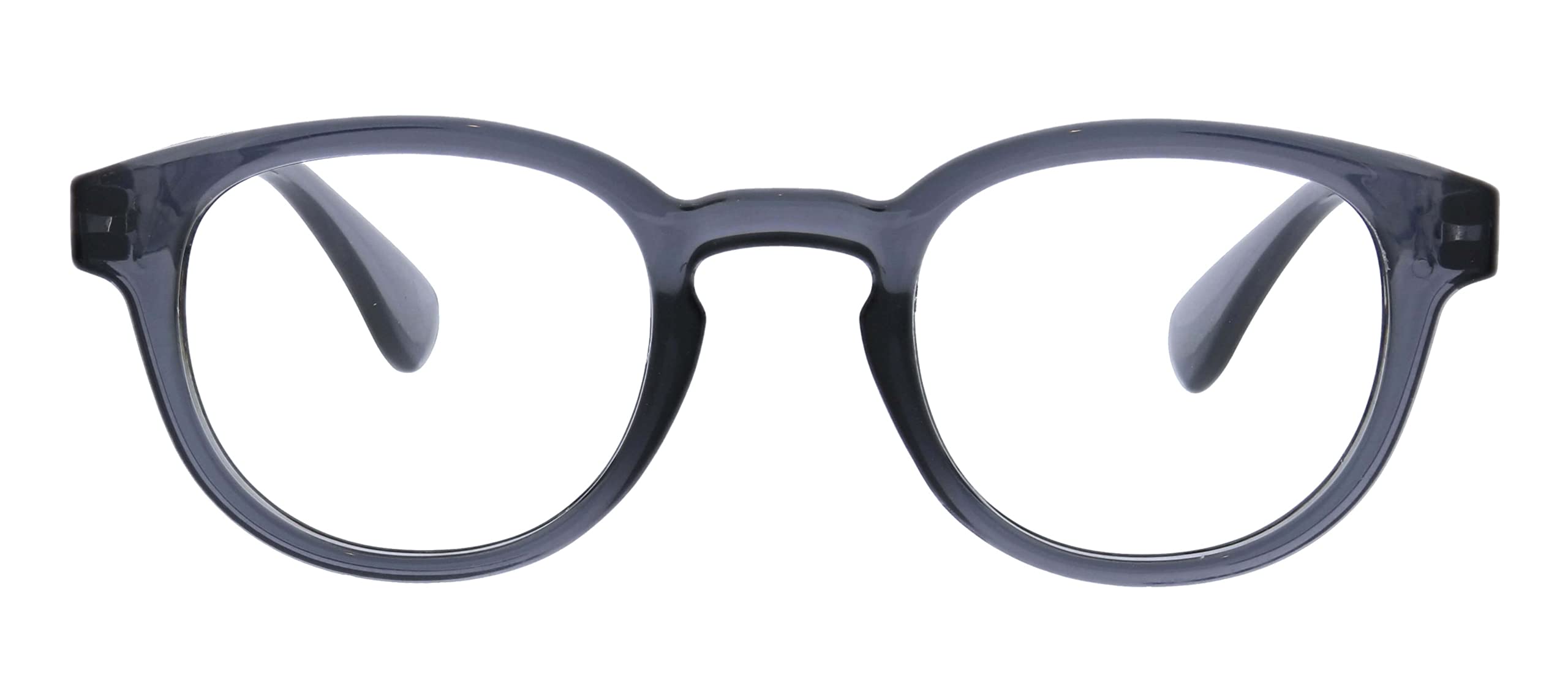 PeeperSpecs Smith Round Blue Light Blocking Reading Glasses for Women & Men - Anti-Eye Strain Computer Glasses for Office Work, Gaming & Screen Time