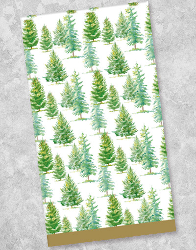 Premium 40-Pack Fresh Forest Guest Towel Napkins - Soft & Absorbent Disposable Paper Napkins for Parties, Weddings & Home Decor