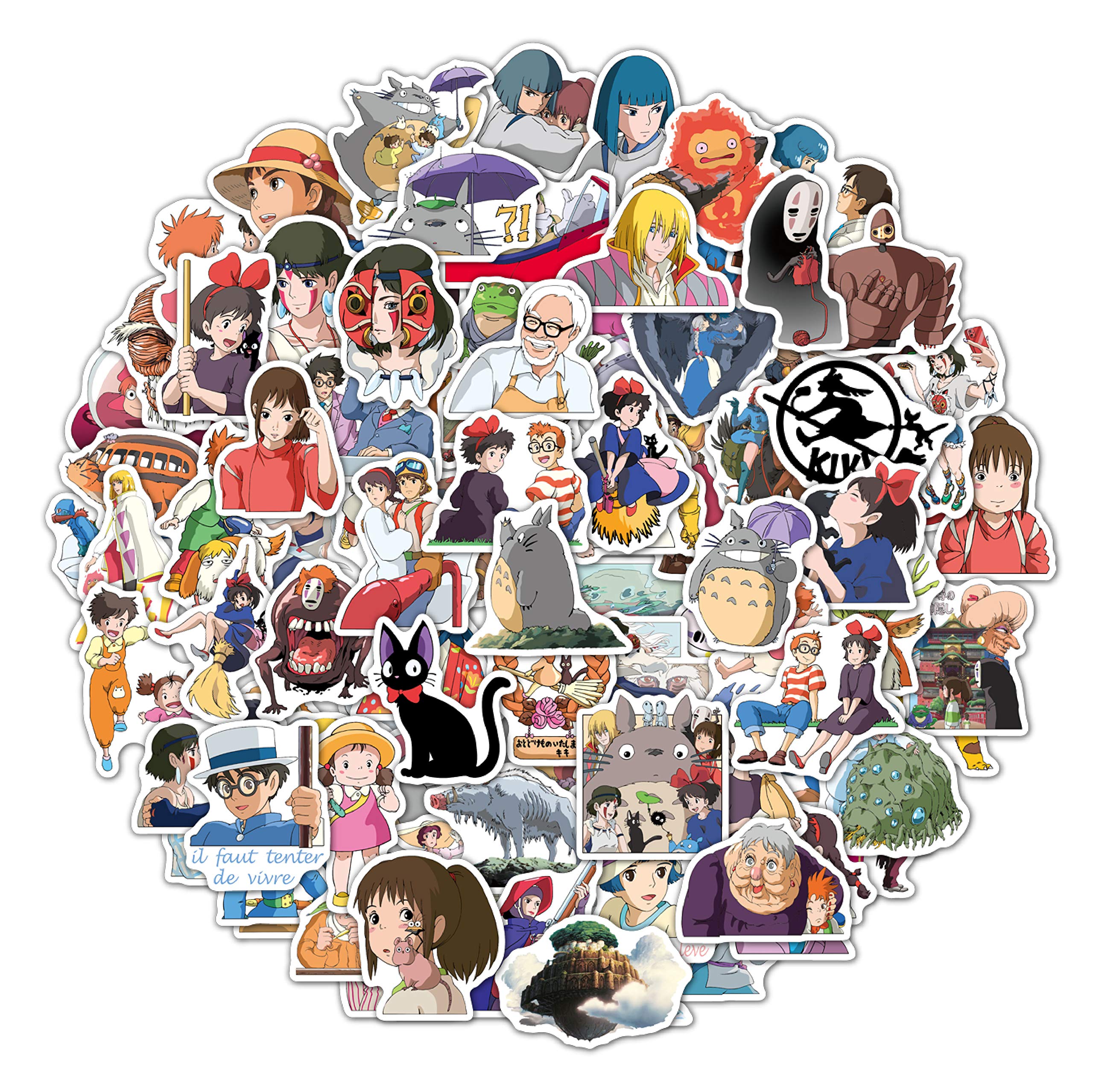 100pcs Anime Stickers - Japanese Kawaii Aesthetic Vinyl Stickers for Water Bottles, Skateboards, Laptops | Waterproof Decals for Kids, Teens & Adults | Perfect for DIY Crafts, School Supplies & Room Decor