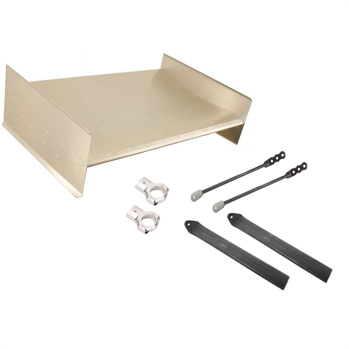 High-Performance Sprint Car Nose Wing with Straight Boards, Adjustable Posts & Clamps – Perfect for Dirt Track Racing & Speedway Competitions
