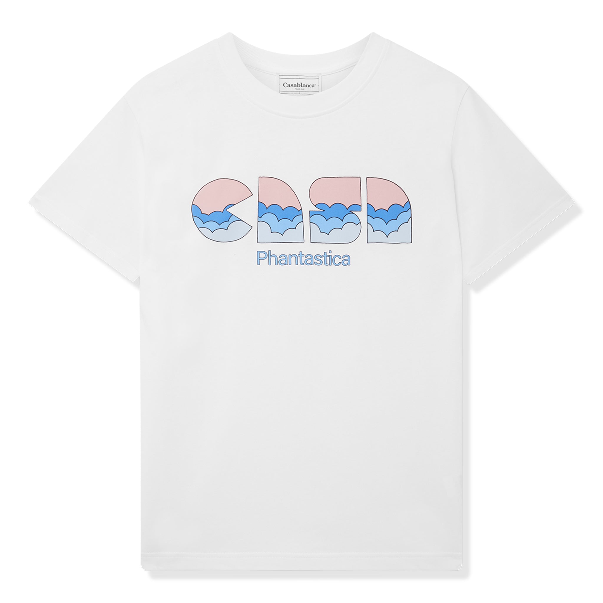 Casablanca Casa Clouds White T-Shirt for Men - Soft Cotton Crew Neck Tee - Perfect for Casual Wear, Street Style & Everyday Outfits