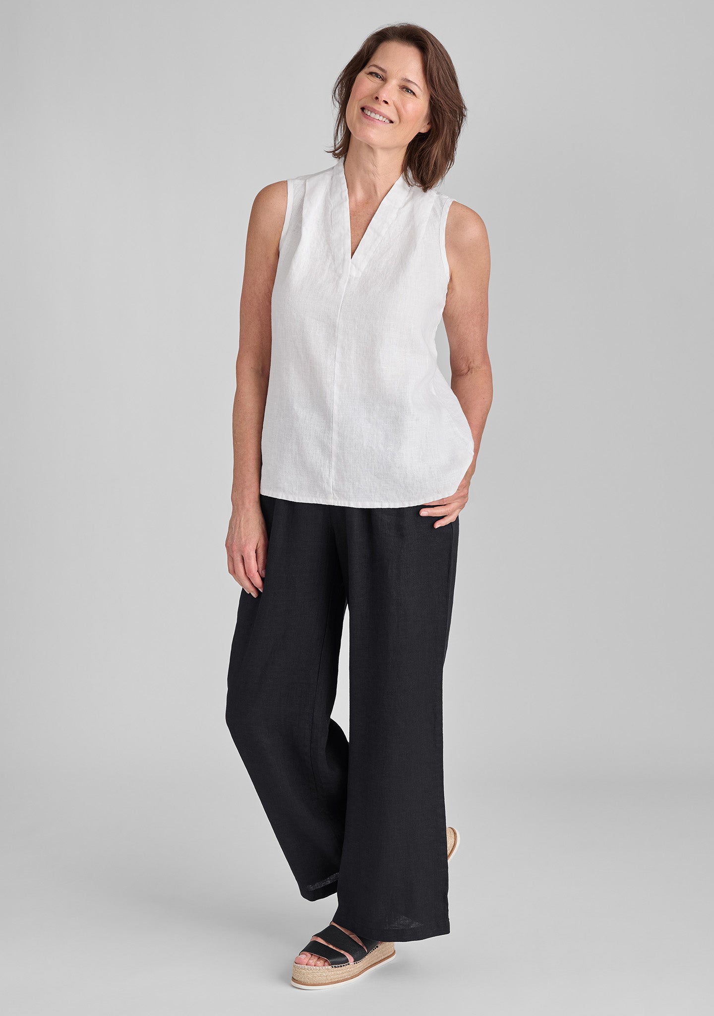 RSVP Linen Tank Top for Women - Breathable Summer Casual Tops | Perfect for Beach, Vacation & Everyday Wear