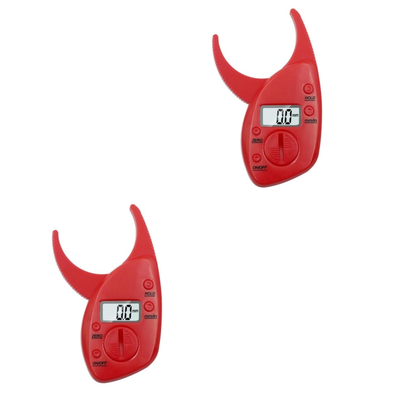 VILLCASE 2-Pack Digital Body Fat Caliper - Accurate Body Fat Percentage Measurement Tool with LCD Display - Ideal for Fitness Enthusiasts, Gym Trainers & Home Health Monitoring