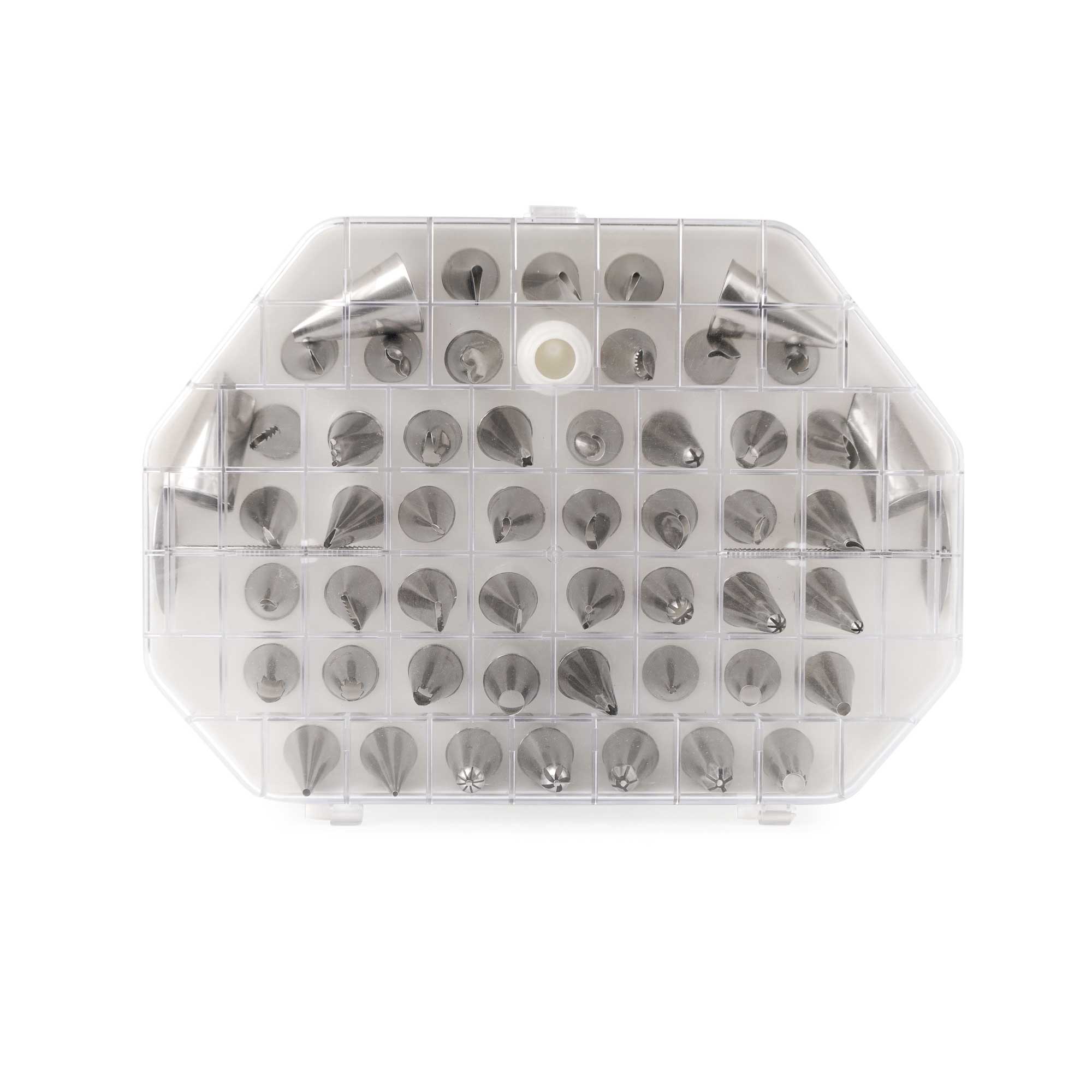 52-Piece Cake Decorating Tips Set - Professional Icing Nozzles for Baking, Cupcakes, Cookies & Cake Design - Perfect for Home Bakers & Wedding Cake Decorating