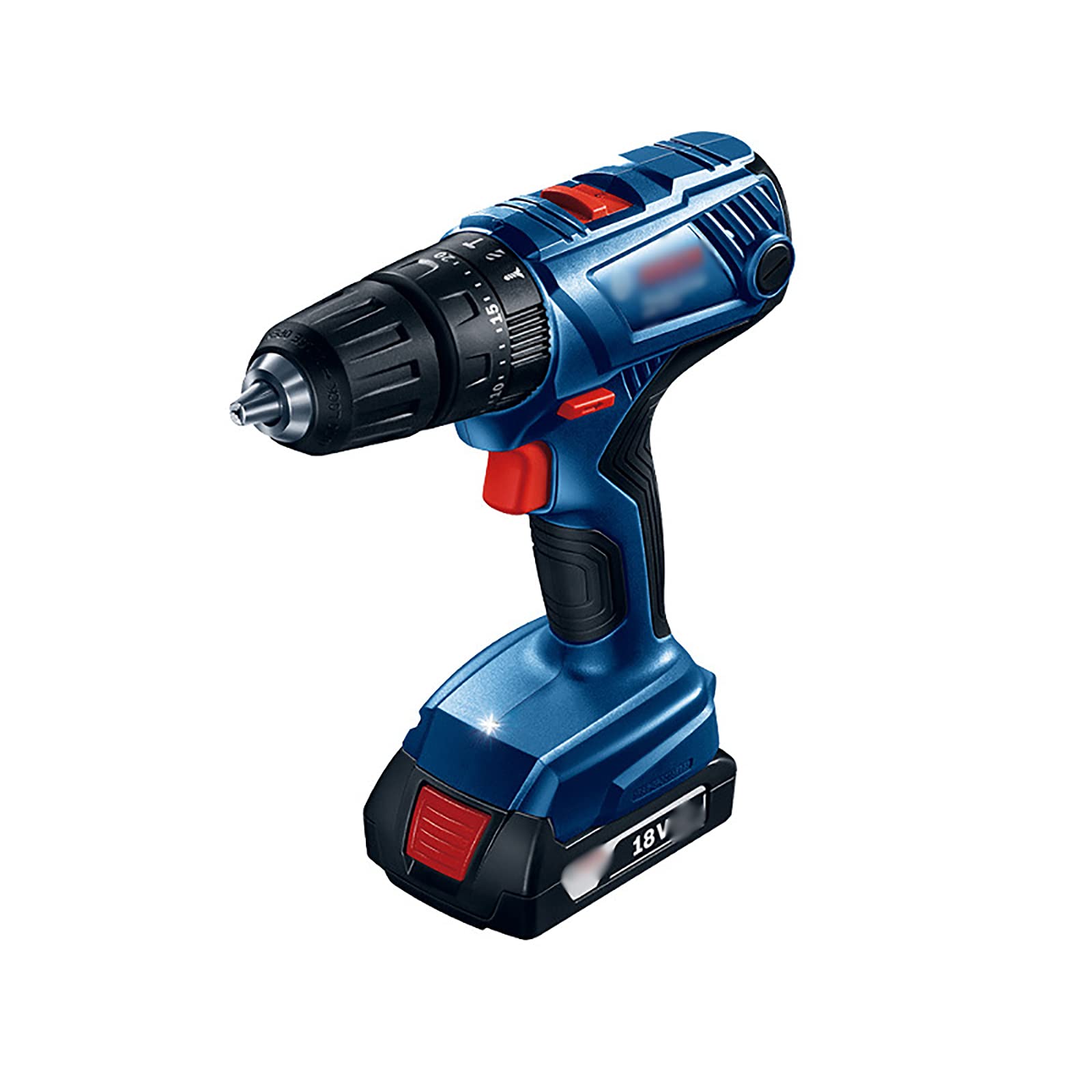 18V Cordless Electric Drill with Lithium Battery - Rechargeable Pistol Grip Impact Drill & Screwdriver for Home DIY, Woodworking, and Construction Projects - Powerful Electric Wrench for Drilling and Fastening Tasks