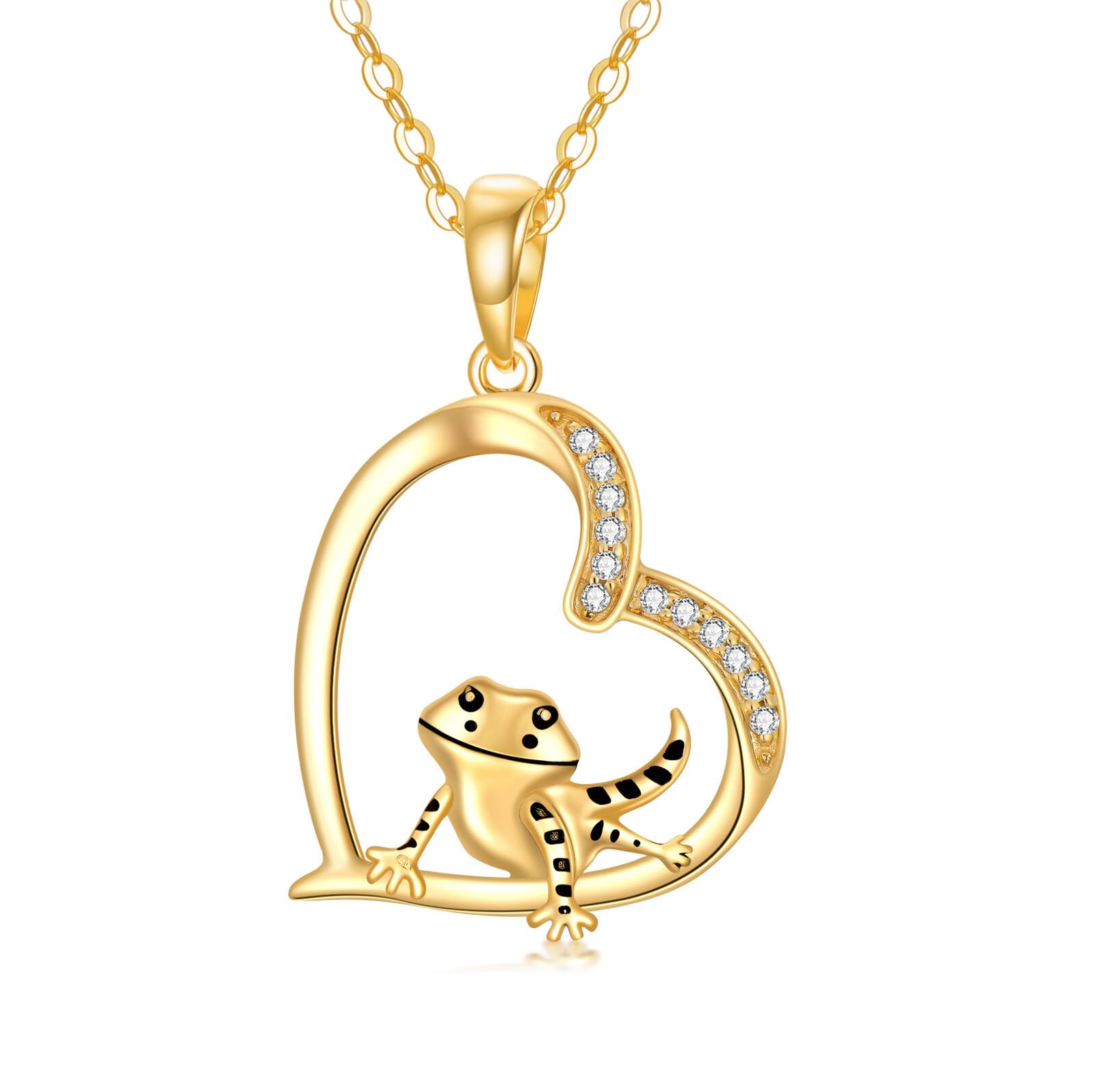14K Yellow Gold Necklace - Snake, Bee, Bird & Hecate Pendant Jewelry for Women | Elegant Cardinal Gift for Birthday, Anniversary & Special Occasions