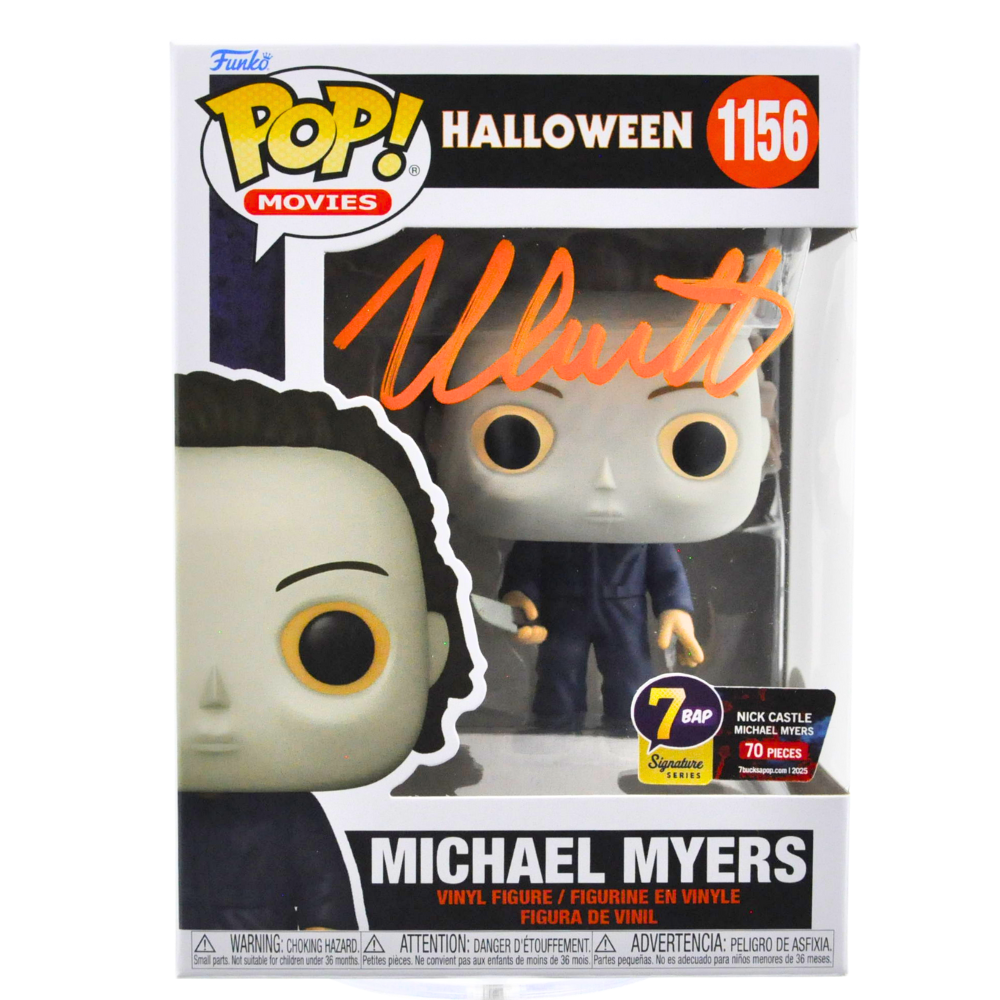 Nick Castle Signed Michael Myers Pop! Vinyl Figure - Halloween Horror Movie Collectible (Limited Edition 1156/70) - Perfect for Horror Fans & Pop Culture Collectors