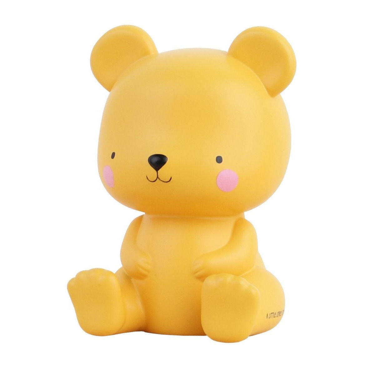 A Little Lovely Company Little Light Bear Night Light - Adorable Salted Caramel Plush Toy for Kids' Bedroom, Nursery Decor & Comforting Nighttime Companion