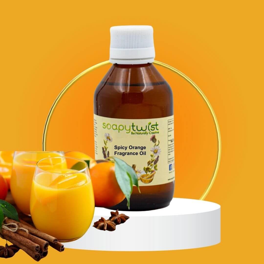 Soapy Twist Spicy Orange Fragrance Oil - 25g Essential Oil for Candles, Soap Making, Diffusers & Aromatherapy - Natural Scented Oil for Home, Spa & Relaxation