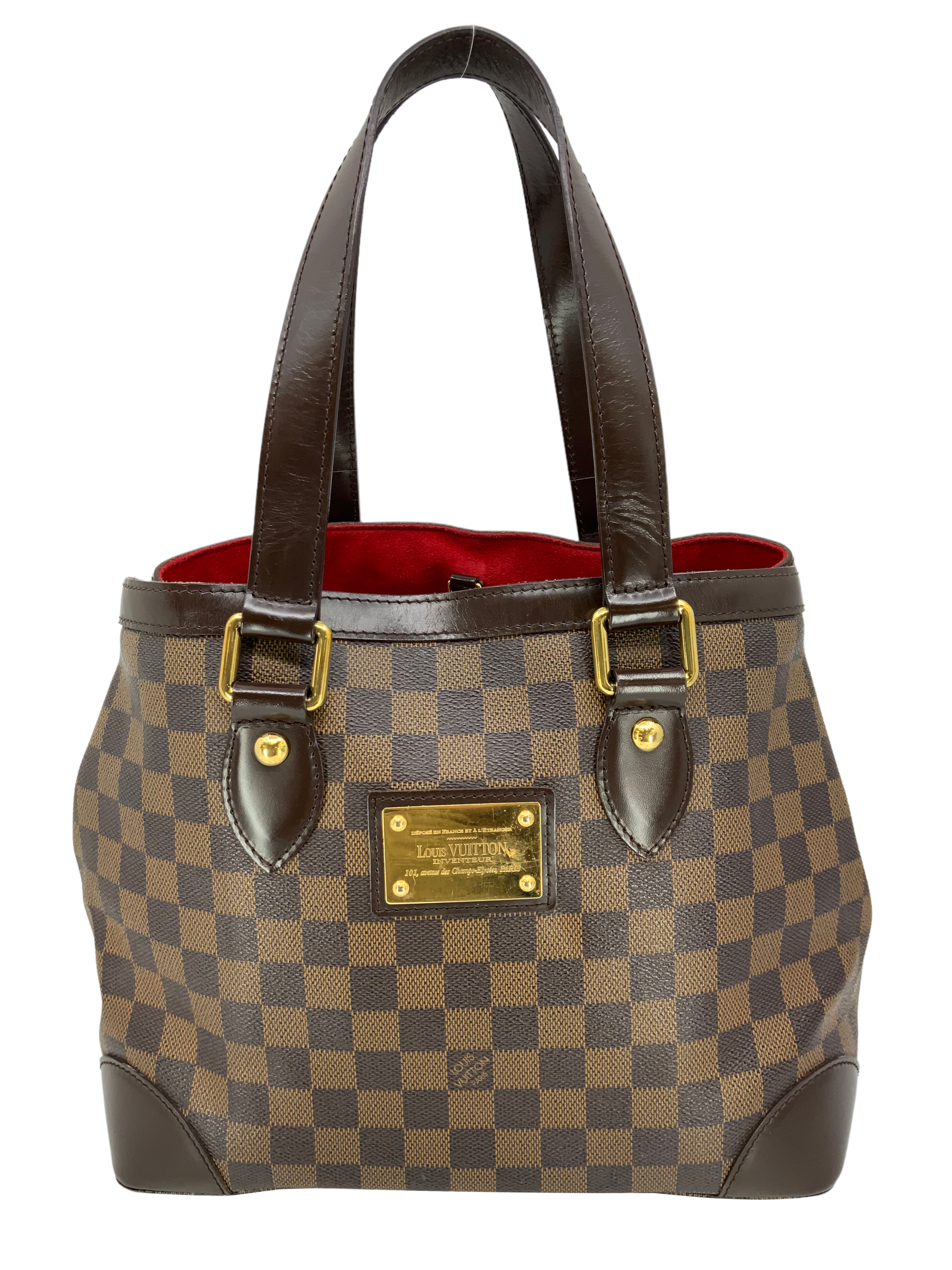 Authentic Louis Vuitton Damier Ebene Hampstead PM Handbag - Luxury Crossbody Bag for Women, Perfect for Work, Travel & Everyday Use