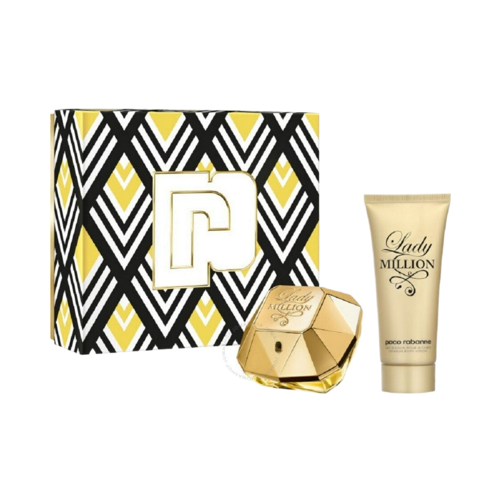Lady Million Eau De Parfum for Women - 2 Piece Luxury Perfume Set (80ml) - Perfect for Date Nights & Special Occasions