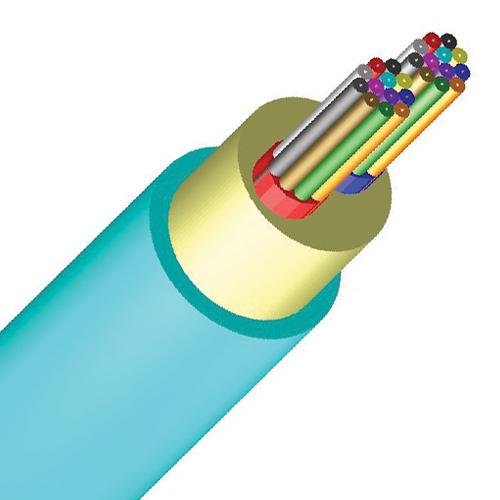 24 Strand OM4 Multimode Fiber Optic Cable 50/125 - High Density Plenum Rated for Indoor 10G Networks - Perfect for Data Centers, Server Rooms & Office Wiring