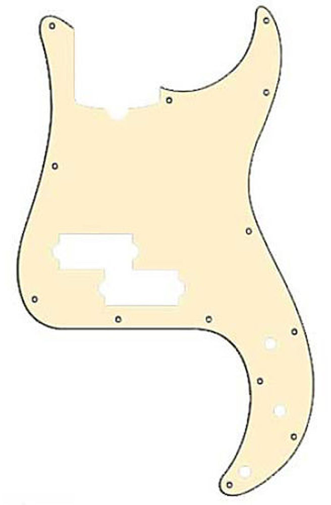 Fender Original Precision Bass Parchment Pickguard 13-Ply for P Bass - Perfect Replacement & Upgrade for Guitarists | Ideal for Recording, Live Performances & Studio Sessions