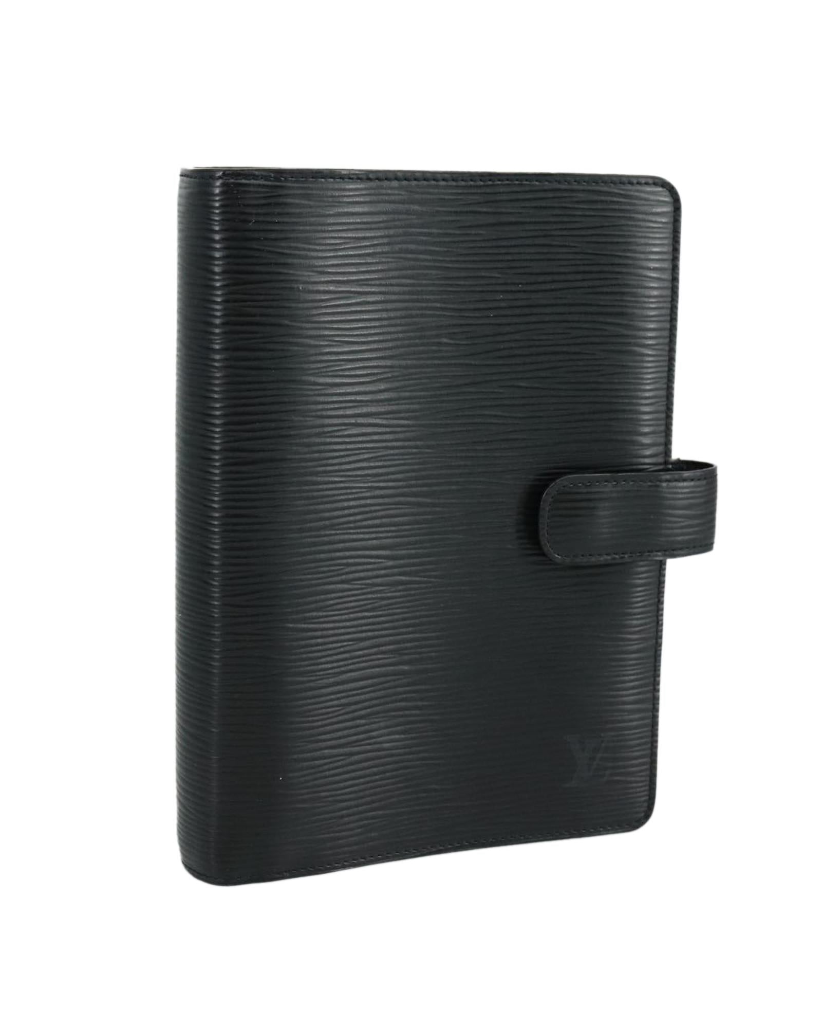 Louis Vuitton Agenda PM Epi Leather Planner - Slim Refillable Organizer for Business & Personal Use - Perfect for Meetings, Travel & Daily Scheduling