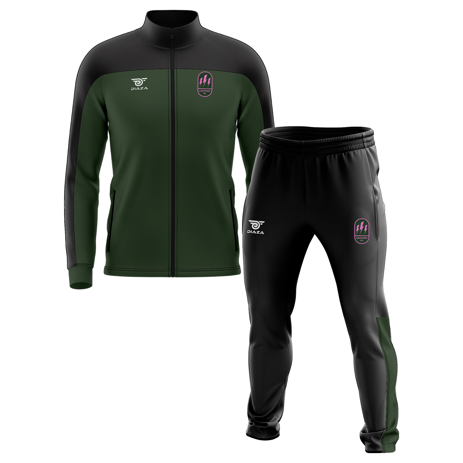Lightning FC Tracksuit - Men's Soccer Training Suit with Moisture-Wicking Fabric - Perfect for Football Practice, Gym Workouts & Casual Wear