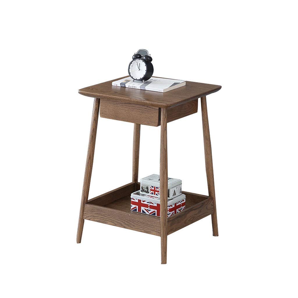 Stylish Oak Mini Rectangular Coffee Table - Small Cocktail Table for Apartments, End Table & Sofa Side Table | Perfect for Living Room, Bedroom & Small Spaces