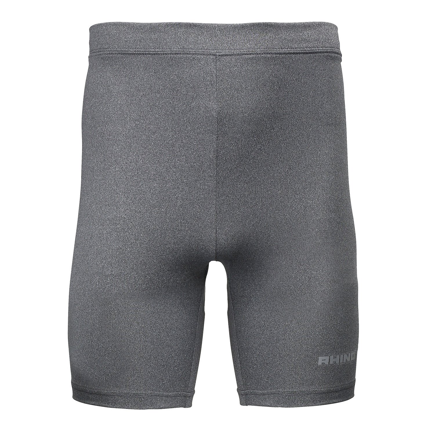 Rhino Men's Sports Base Layer Shorts - Moisture Wicking, Breathable & Odor Resistant - XXL Size in Heather Grey - Perfect for Running, Gym Workouts & Outdoor Activities