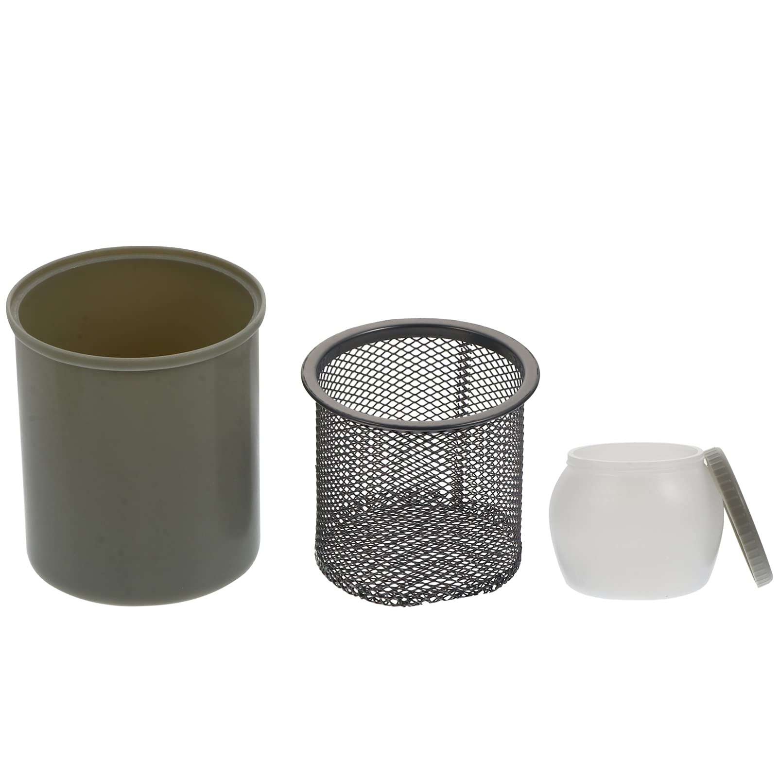 EXCEART Stainless Steel Brush Washer Cup - Portable Paint & Bathtub Cleaner for Artists & Home Use