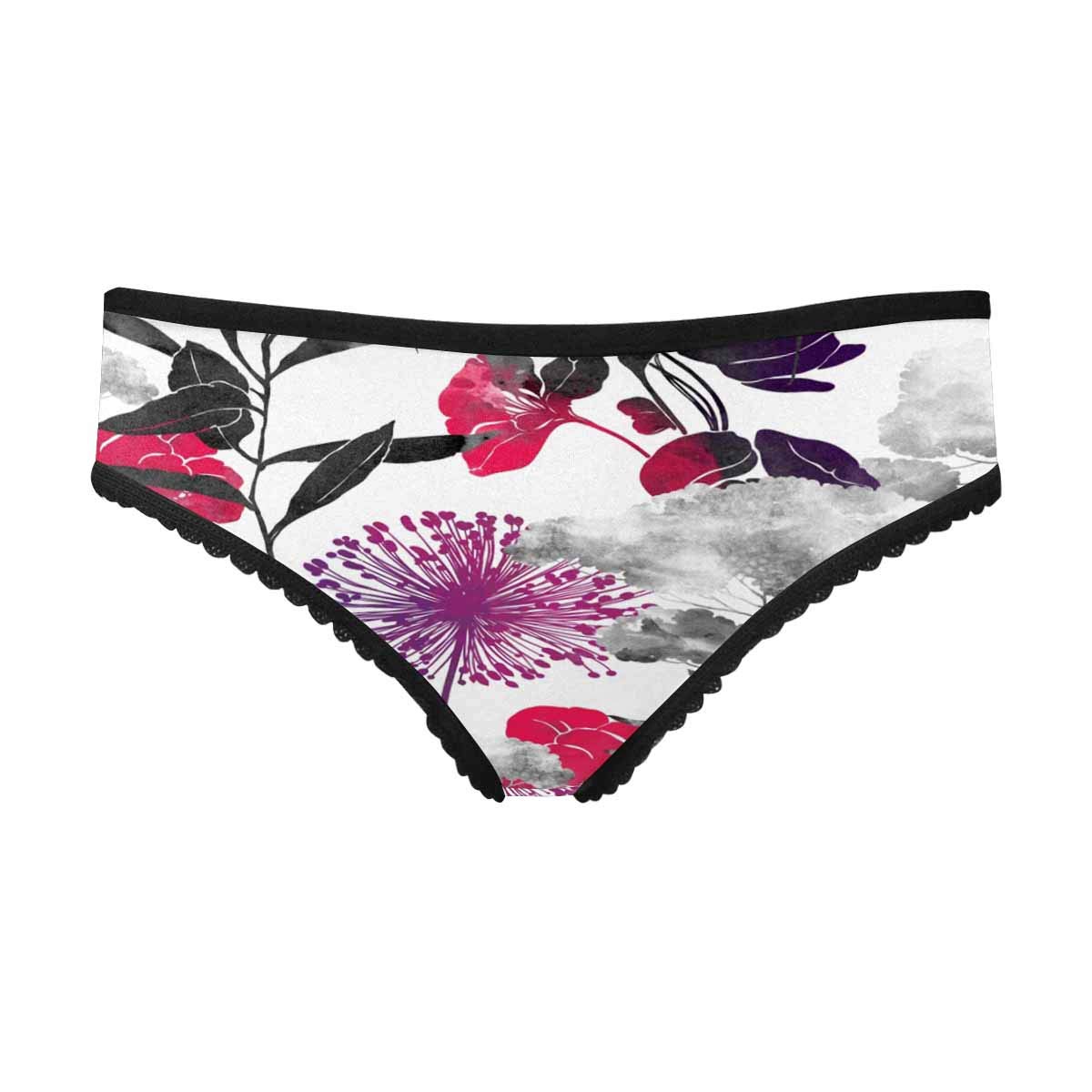 InterestPrint Women's Cotton Underwear - Soft Breathable Panties with Watercolor Cactus Design | Perfect for Daily Wear, Yoga & Lounge