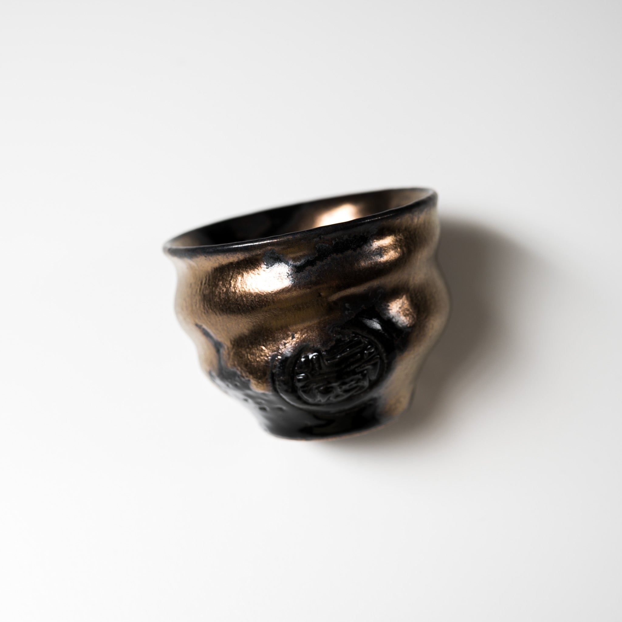 NINSHU Japanese Sake Cup - Handcrafted Ceramic Small Teacup with Zen Design - Perfect for Sake Tasting, Tea Ceremonies & Home Decor