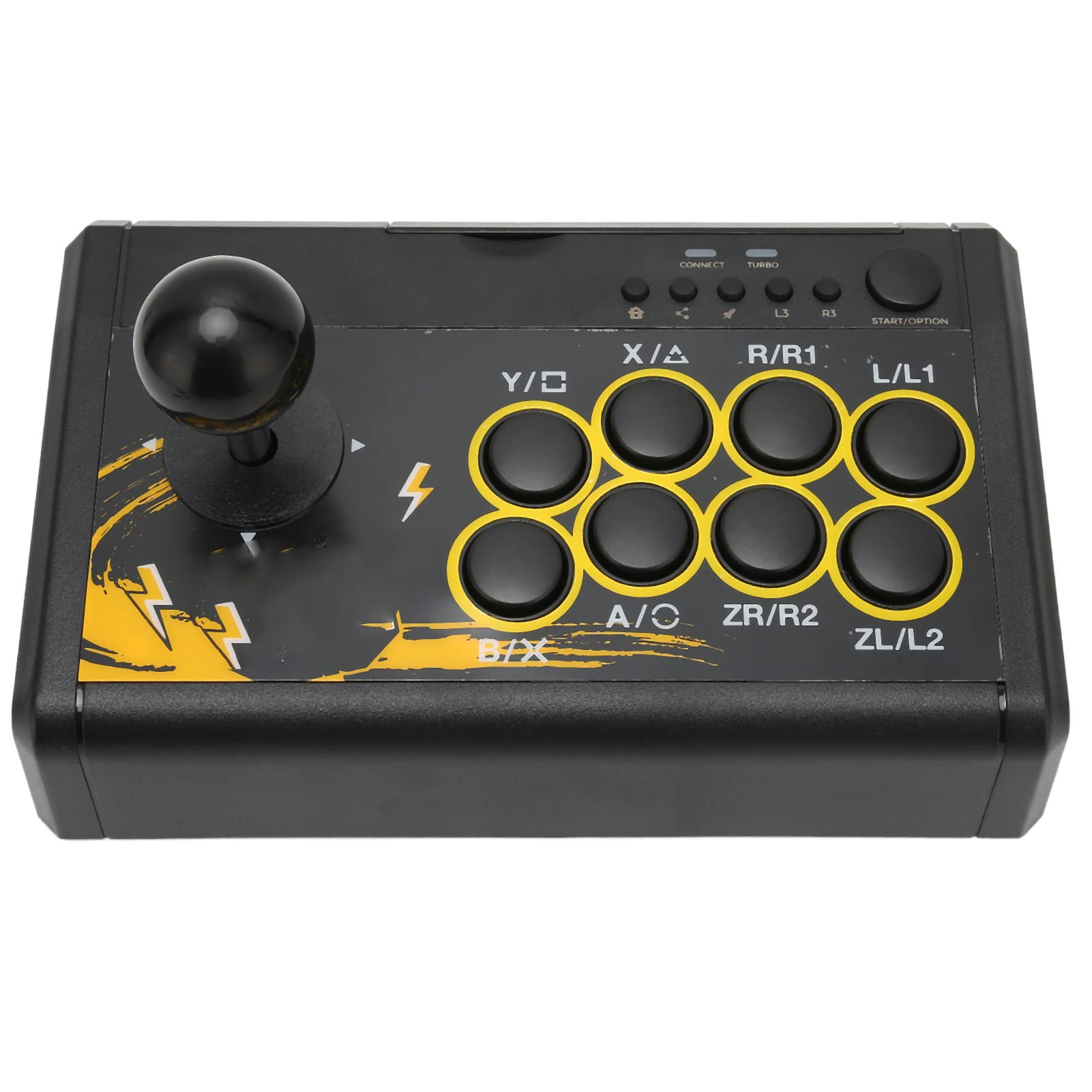 USB Wired Gaming Joystick for PS3/PS4/PC - Retro Arcade Fight Stick for Home Gaming