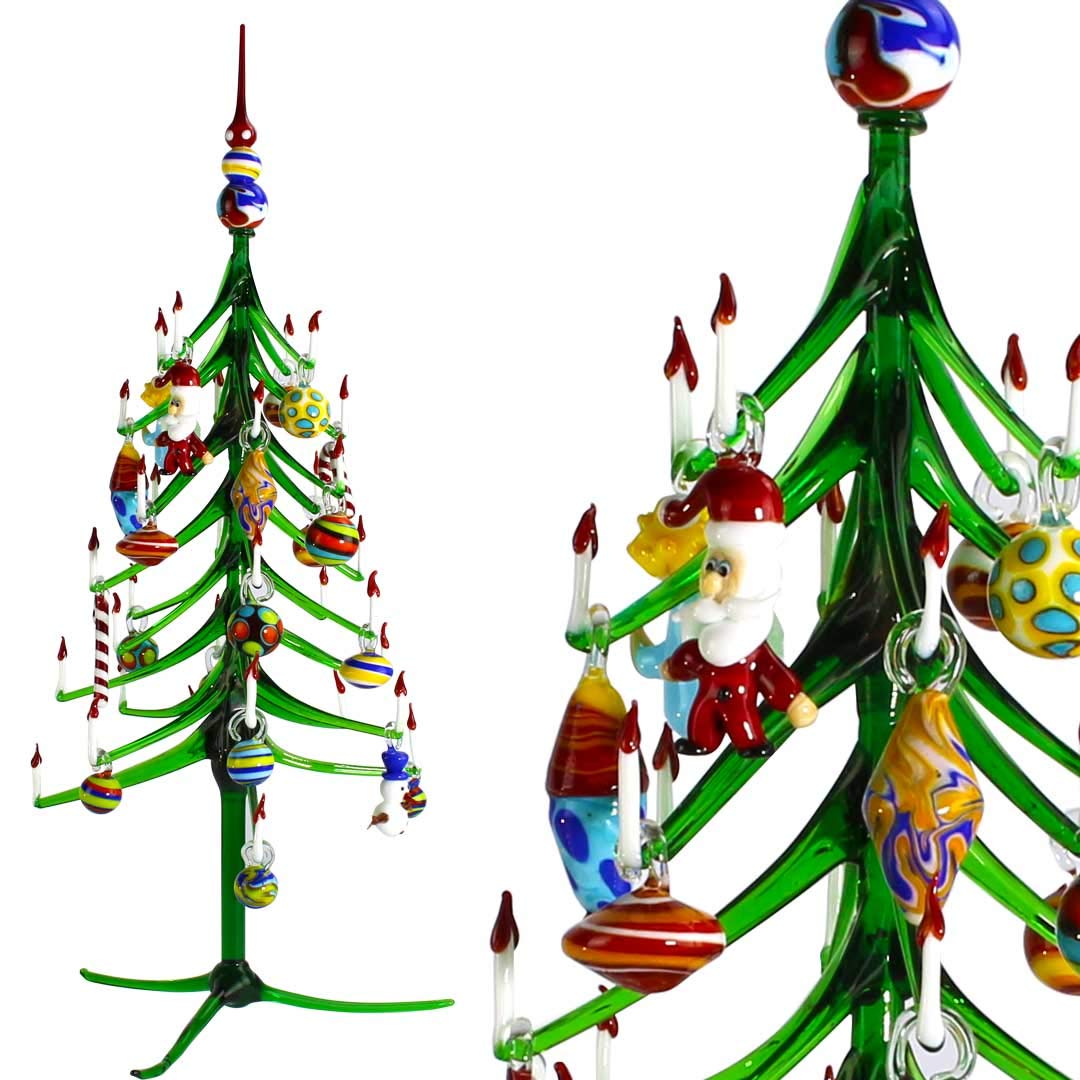 Original Murano Glass Christmas Tree Ornament - Handmade Italian Xmas Decor for Holiday Tree, Gift, and Festive Home Decor | Perfect for Christmas, Holiday Parties & Winter Celebrations