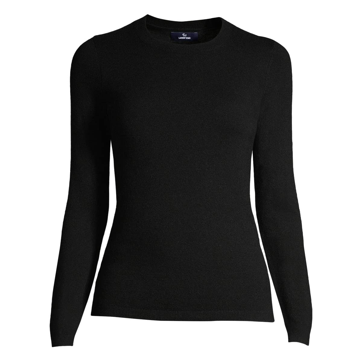 Lands' End Women's Soft Cashmere Crewneck Sweater - Warm & Cozy Winter Pullover for Office, Travel & Casual Wear