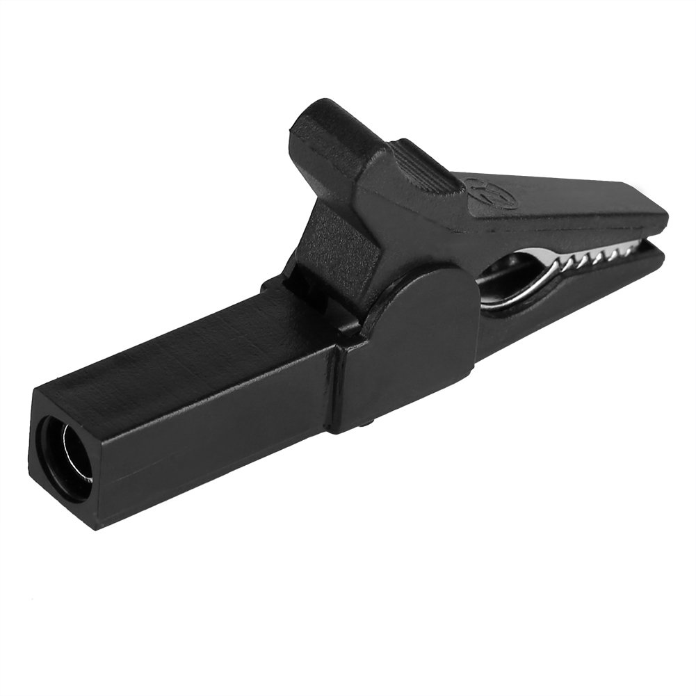 Raguso 55mm Insulated Crocodile Clips Brass+Plastic for Electrical Testing - Perfect for DIY & Professional Use